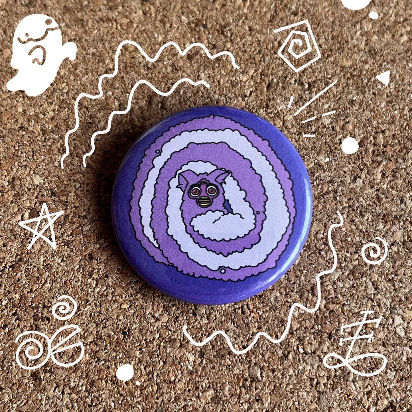 Long Furb | Button badge