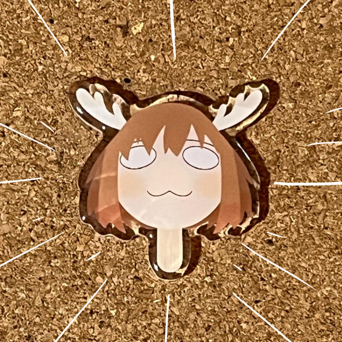 Kawaii Deer Girl | Anime | Acrylic badge
