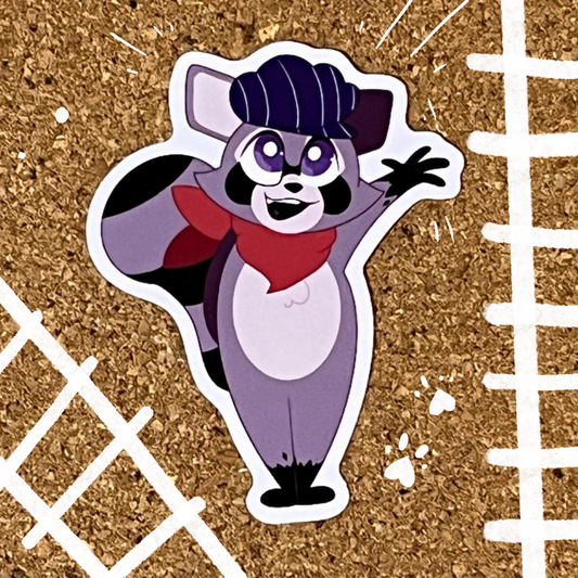 Park Raccoon | Video Game | Sticker