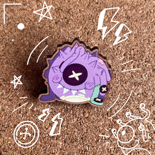 Beholder plush | Dungeons & Dragons, Baulders Gate  | Wooden Pin