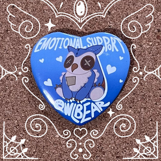 Emotional Support Owl bear | Game | Heart Badge