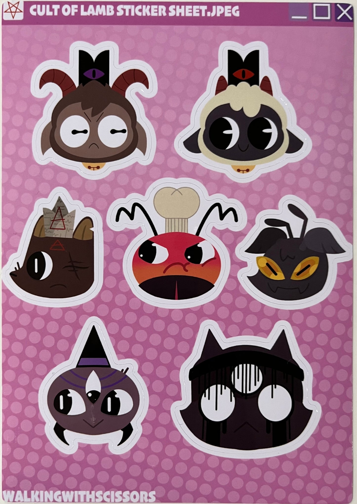 Lamb Cult Friends | Sticker sheet